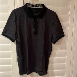 Banana Republic Black Polo Shirt Short Sleeve